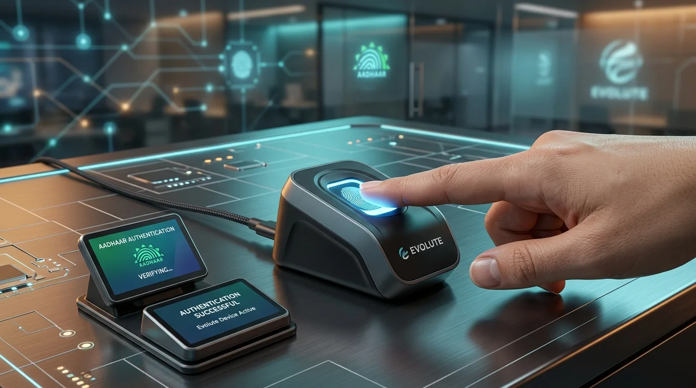 Evolute Fingerprint Scanner RD Service Test Page