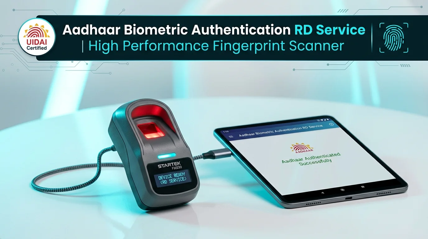 Startek FM220 Fingerprint Scanner RD Service Test Page