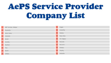 AePS Service Provider Company List
