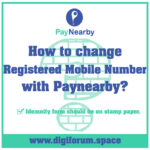How to change registered number with paynearby