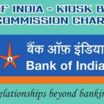 Bank of india kiosk banking commission chart