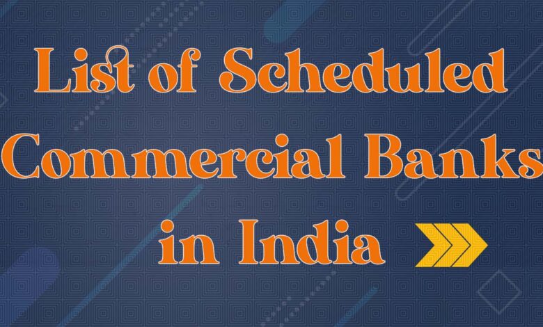 scheduled commercial banks