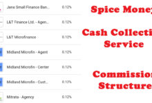 Spice Money Cash Collection Commission Structure