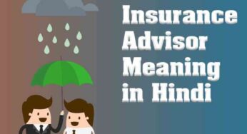 Insurance Advisor Meaning in Hindi