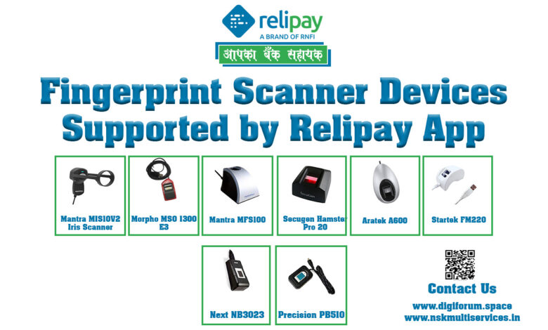 Relipay Fingerprint Scanner devices