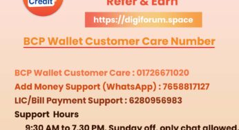 BCP Wallet Customer Care Number