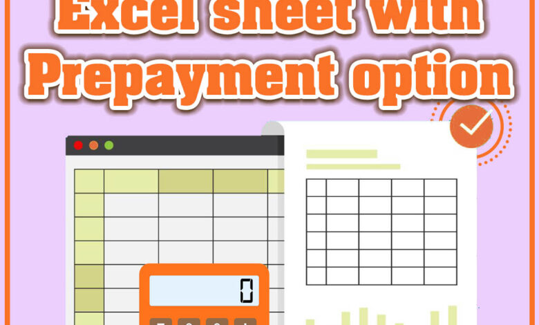 EMI Calculator Excel Sheet with Prepayment option