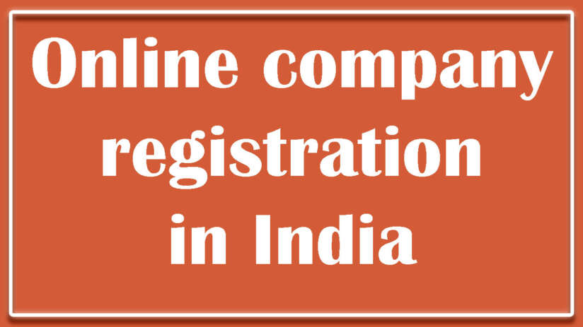 Online company registration in India