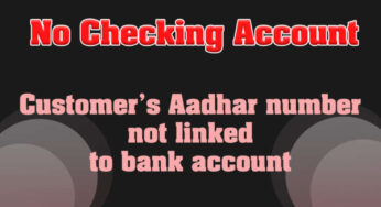 No Checking Account – AEPS Error