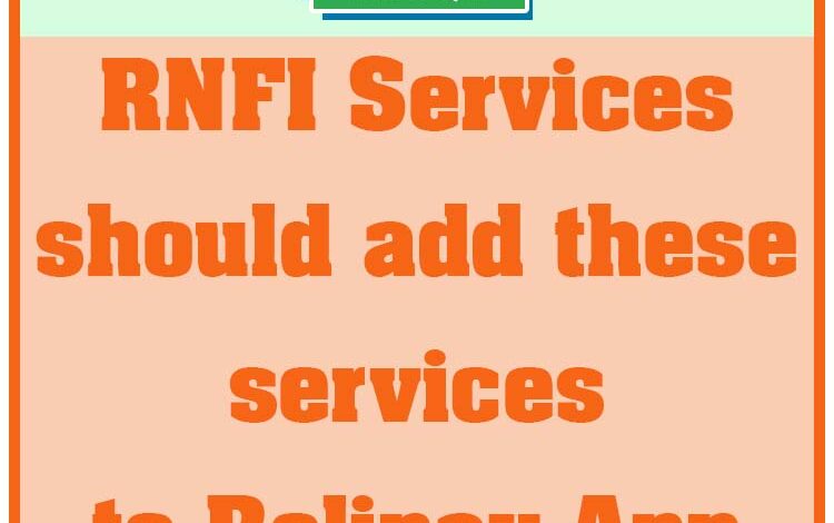 RNFI Should add these new services