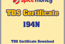 spice money tds certificate download