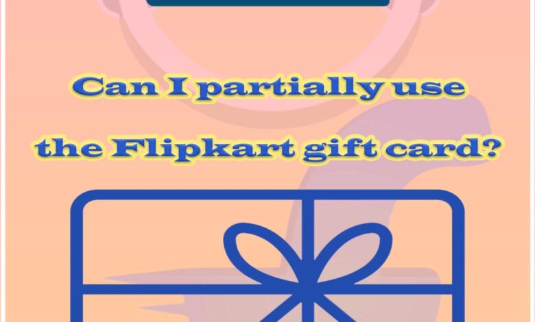 Flipkart gift card partially use copy