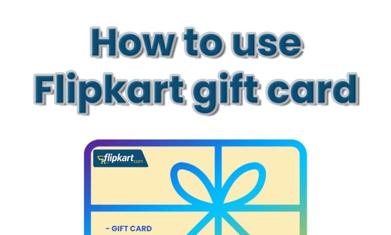 How to use Flipkart gift card