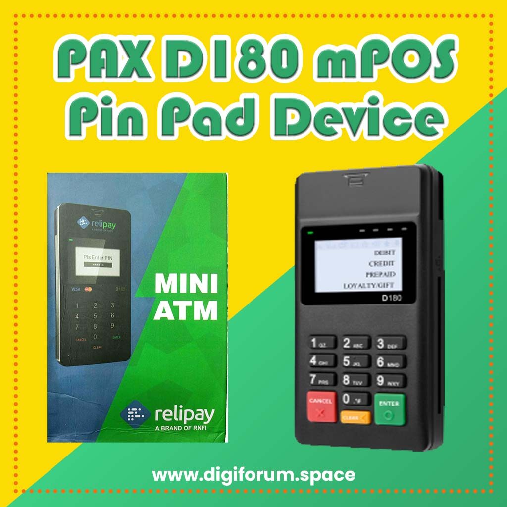 PAX D180 mPOS Pin Pad device