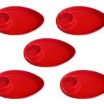 GOOFFI Dip Chip Red for Everyday Use, Dishwasher Safe | Pack of 5 | DIP CHIP_Red