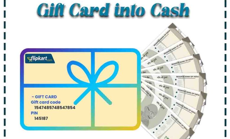 flipkart gift card to cash