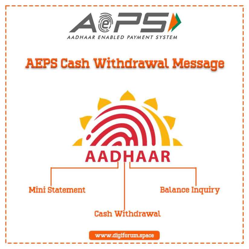 AEPS Cash Withdrawal Message
