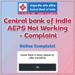 Central bank of india AEPS Not working