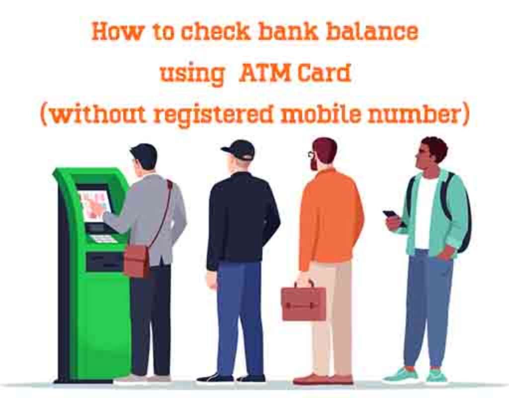 How to check bank balance using ATM Card