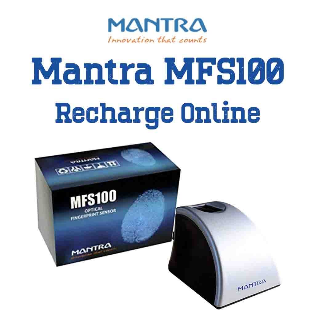 Mantra MFS100 Recharge Online