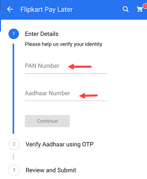 flipkart pay later kyc