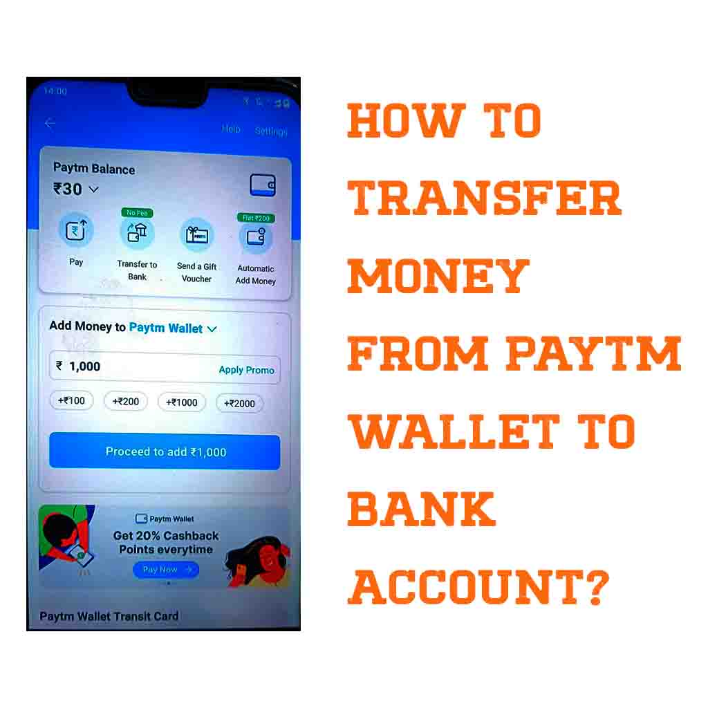 How Transfer Money From Wallet To Bank Account