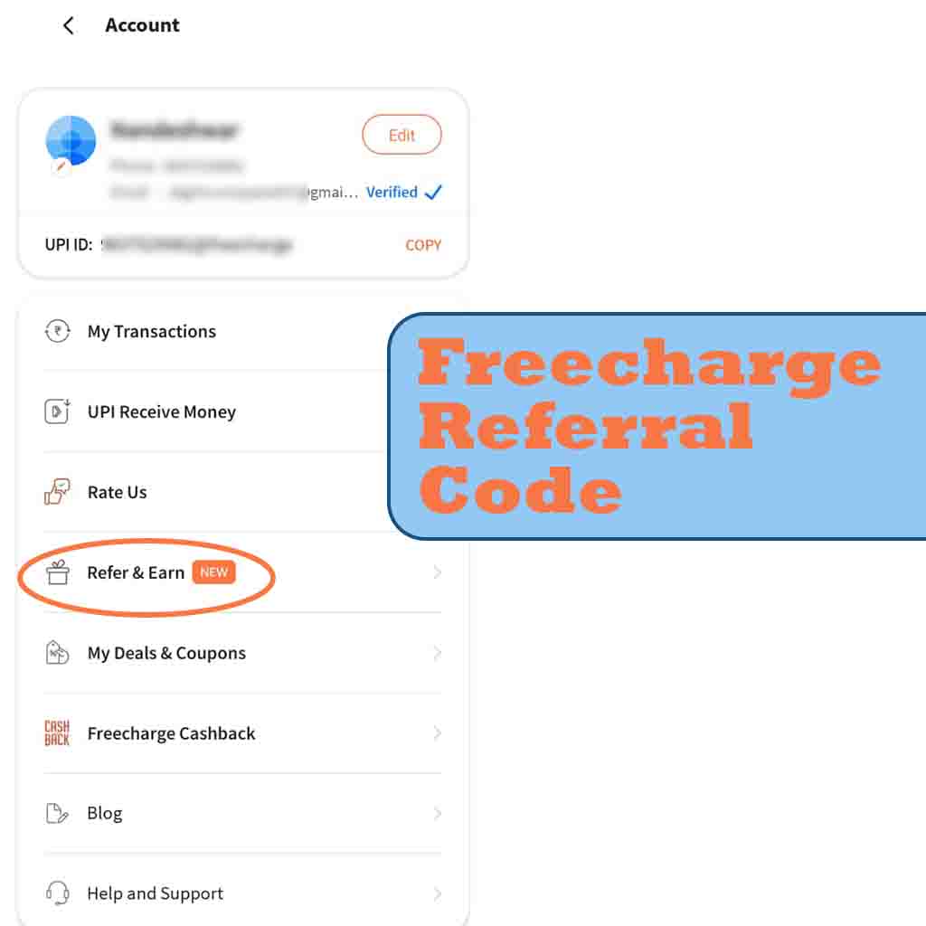 Freecharge Referral Code