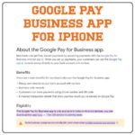 Google Pay Business App for iPhone