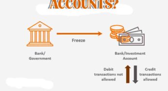 Why do Banks freeze accounts?