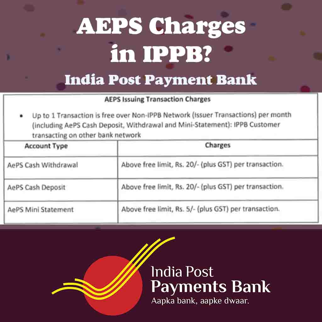 AEPS Charges in IPPB