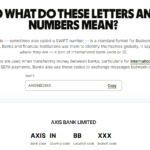 How Can I Get My Axis Bank SWIFT Code