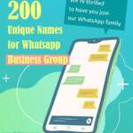 Business Group Name for Whatsapp